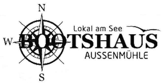 Logo des Bootshauses Außenmühle mit Kompass